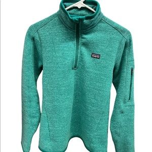 Womens size small, green, Patagonia pullover.